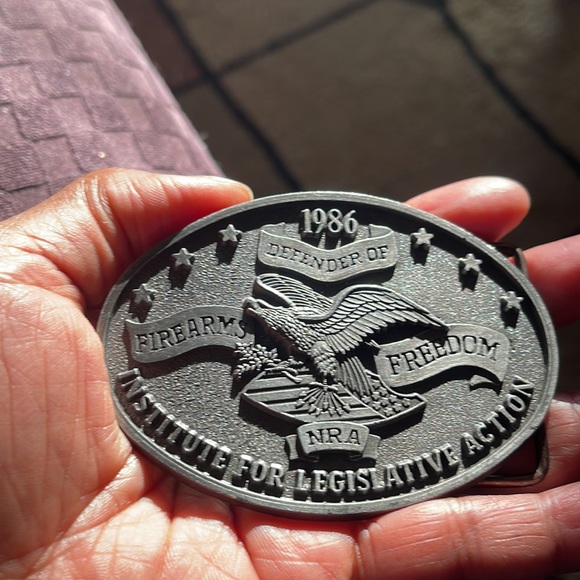 NRA belt buckle used - Picture 1 of 3